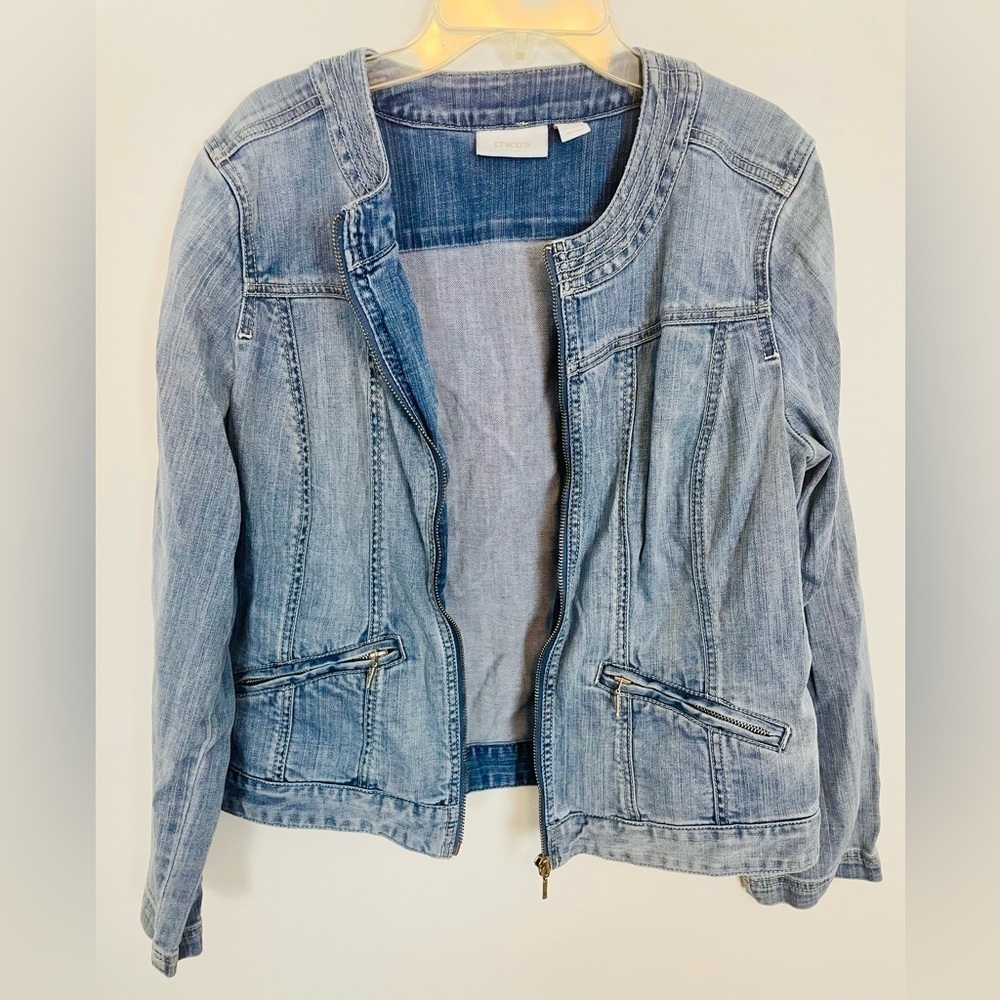 Chicos Jean jacket Size 1